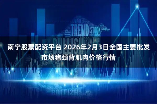 南宁股票配资平台 2026年2月3日全国主要批发市场猪颈背肌肉价格行情